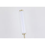 Searchlight Electric Mod LED Floor Lamp, Satin Brass Metal, Opal Acrylic & Clear 26252SB