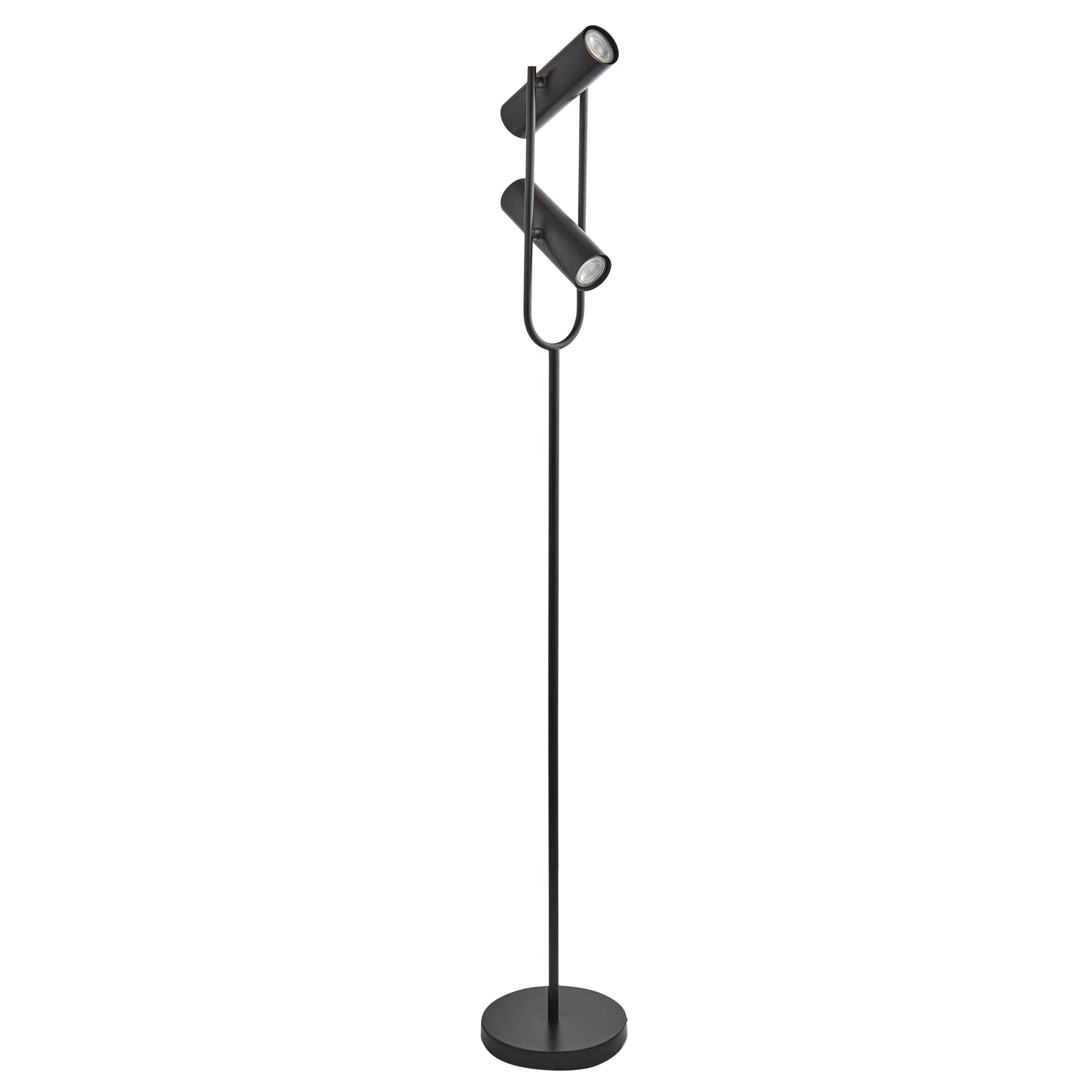 Searchlight Electric Telescope 2Lt Floor Lamp - Matt Black Metal 2792BK
