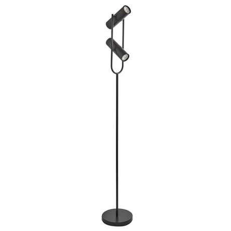 Searchlight Electric Telescope 2Lt Floor Lamp - Matt Black Metal 2792BK