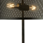 Searchlight Electric Fishnet 2Lt Table Lamp - Matt Black Metal 2822-2BK