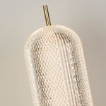 Searchlight Electric Capsule LED Table Lamp, Satin Brass Metal and Acrylic Shade 28805SB