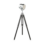 Studio Adjustable Floor Lamp Black & Chrome Shade