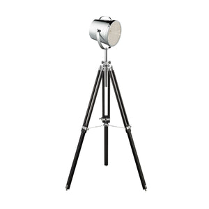Searchlight Electric Studio Adjustable Floor Lamp Black & Chrome Shade 3013