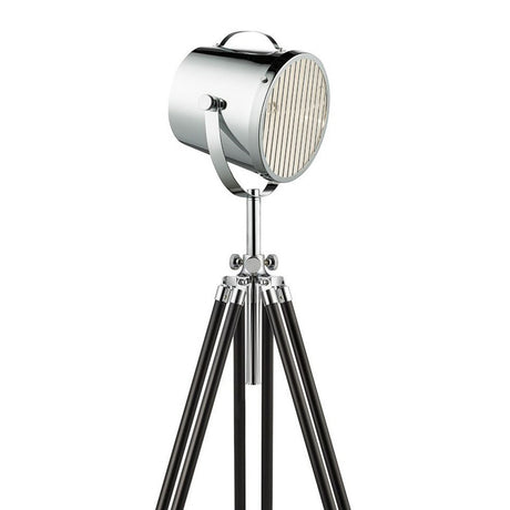 Searchlight Electric Studio Adjustable Floor Lamp Black & Chrome Shade 3013