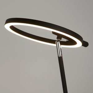 Searchlight Electric Space LED Table Lamp, Black Metal 32802BK