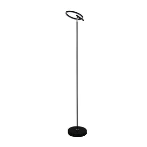 Searchlight Electric Space LED Floor Lamp, Black Metal 32803BK