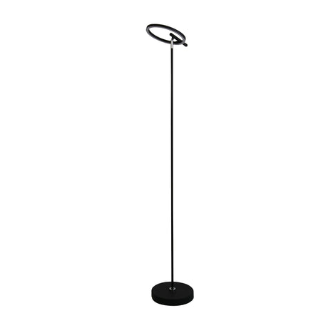 Searchlight Electric Space LED Floor Lamp, Black Metal 32803BK
