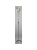 Searchlight Electric Bellis II 3Lt Floor Lamp - Chrome & Clear Glass 3573CC