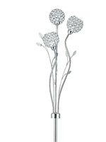 Searchlight Electric Bellis II 3Lt Floor Lamp - Chrome & Clear Glass 3573CC