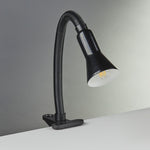 Searchlight Electric Desk Partners Flex Clip Task Lamp - Black Metal 4122BK