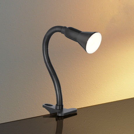 Searchlight Electric Desk Partners Flex Clip Task Lamp - Black Metal 4122BK