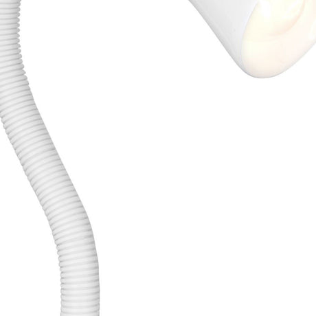 Searchlight Electric Desk Partners Flex Clip Task Lamp - White Metal 4122WH