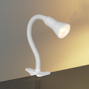 Searchlight Electric Desk Partners Flex Clip Task Lamp - White Metal 4122WH