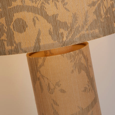 Searchlight Electric Isla 1Lt Table Lamp, Recycled Paper and Black Metal 47811NA