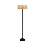 Isla 3Lt Floor Lamp, Recycled Paper Shade and Black Metal