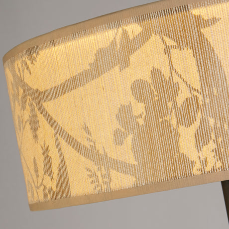 Searchlight Electric Isla 3Lt Floor Lamp, Recycled Paper Shade and Black Metal 47812NA
