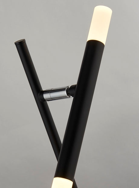 Searchlight Electric Wands LED Table Lamp - Black Metal & Acrylic 4867BK
