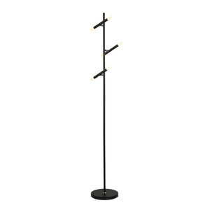 Wands 3Lt LED Floor Lamp - Black Metal & Acrylic