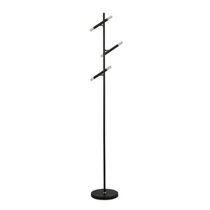 Searchlight Electric Wands 3Lt LED Floor Lamp - Black Metal & Acrylic 4869BK
