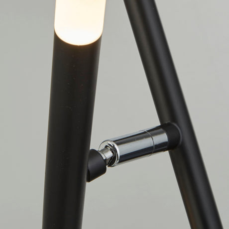 Searchlight Electric Wands 3Lt LED Floor Lamp - Black Metal & Acrylic 4869BK