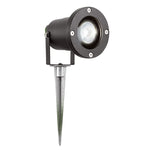 Spikey Outdoor Spotlight - Black Metal & Polycarbonate