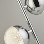 Searchlight Electric Marbles Table Lamp - Chrome Metal & Crystal Sand 5087CC