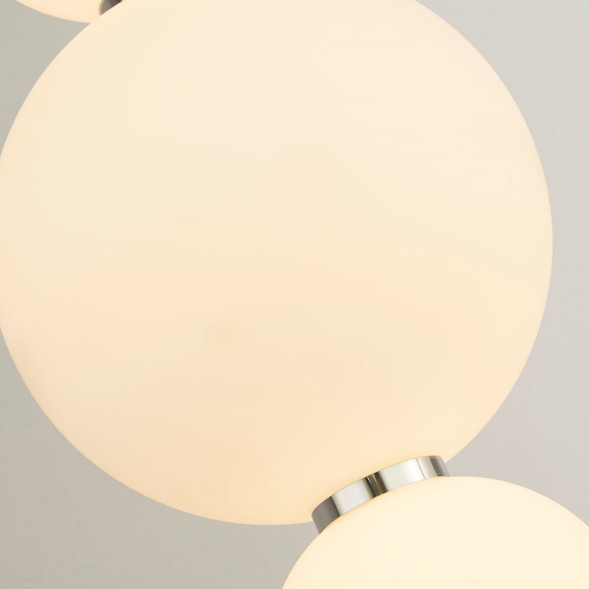 Searchlight Electric Snowball  3Lt Floor Lamp  - Chrome Metal & Opal Glass 51021-3CC