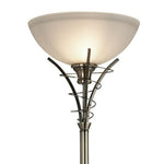 Searchlight Electric Linea Floor Lamp - Antique Brass Metal & Acid Glass 5222AB