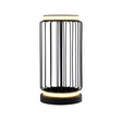 Circolo Cage Table Lamp - Black Metal & White Silicon