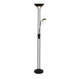 Mother & Child Floor Lamp - Matt Black Metal & Glass