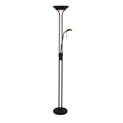 Mother & Child Floor Lamp - Matt Black Metal & Glass