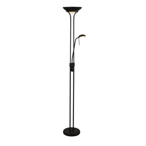 Mother & Child Floor Lamp - Matt Black Metal & Glass