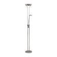 Mother & Child Floor Lamp - Chrome Metal & Glass