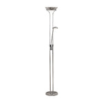Mother & Child Floor Lamp - Chrome Metal & Glass