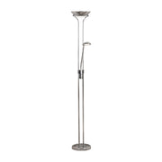 Mother & Child Floor Lamp - Chrome Metal & Glass