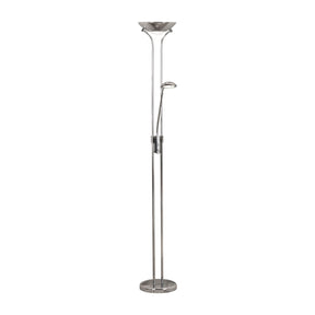 Mother & Child Floor Lamp - Chrome Metal & Glass