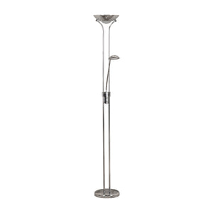 Searchlight Electric Mother & Child Floor Lamp - Chrome Metal & Glass 5430CC