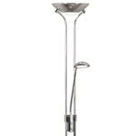 Searchlight Electric Mother & Child Floor Lamp - Chrome Metal & Glass 5430CC