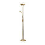 Searchlight Electric Mother & Child LED Dimmable Floor Lamp - Satin Brass 5430SB