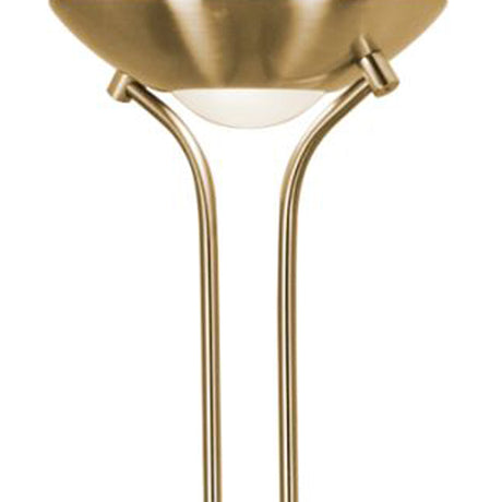 Searchlight Electric Mother & Child LED Dimmable Floor Lamp - Satin Brass 5430SB