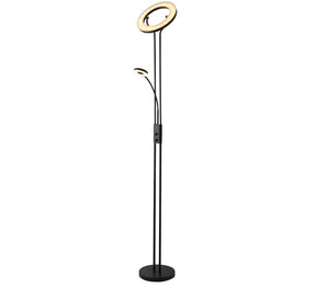 Mother & Child Floor Lamp - Matt Black Metal