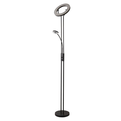 Searchlight Electric Mother & Child Floor Lamp - Matt Black Metal 55601BK