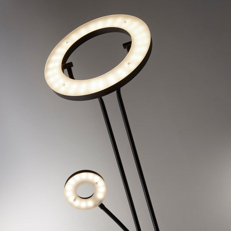 Searchlight Electric Mother & Child Floor Lamp - Matt Black Metal 55601BK
