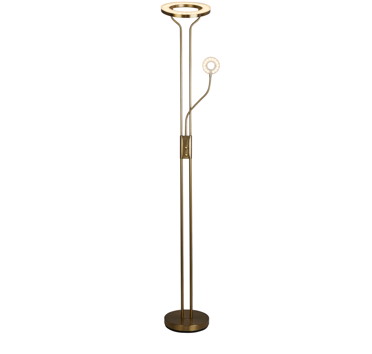 Mother & Child Floor Lamp - Satin Brass Metal