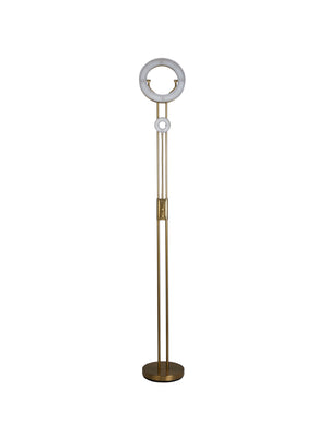 Searchlight Electric Mother & Child Floor Lamp - Satin Brass Metal 55601SB