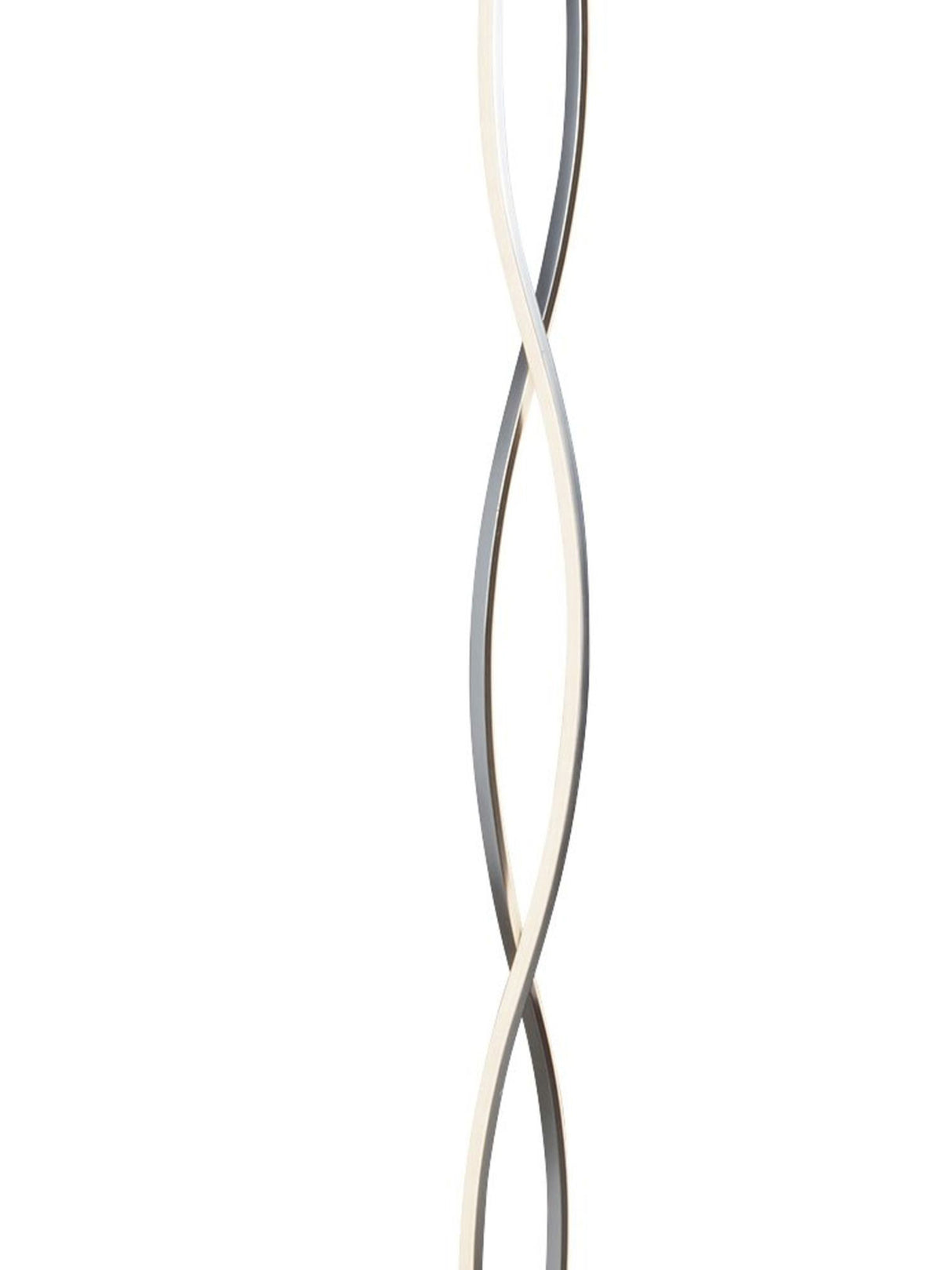 Searchlight Electric Platt LED Wave Floor Lamp - Chrome & Opal 5679CC