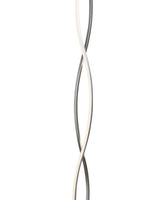 Searchlight Electric Platt LED Wave Floor Lamp - Chrome & Opal 5679CC