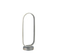 Liner Table Lamp - Chrome Metal & Brushed Aluminium