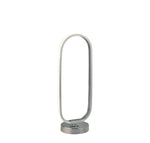 Liner Table Lamp - Chrome Metal & Brushed Aluminium