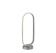 Liner Table Lamp - Chrome Metal & Brushed Aluminium